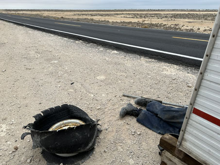 tire blow out